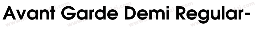 Avant Garde Demi Regular字体转换